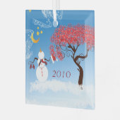 Snowman Weihnachtsschmuck (Vorderseite links)