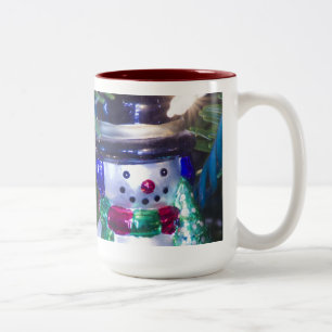 Snowman Weihnachtsschmuck Zweifarbige Tasse