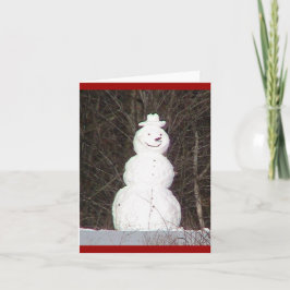 Snowman ( WestCreek) Holiday Card Feiertagskarte