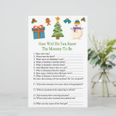 Snowman, wie gut du Baby-Dusche-Spiel weißt (Stehend Vorderseite)