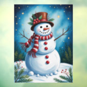 Snowman Window Cloning Fensteraufkleber (Blatt 3)