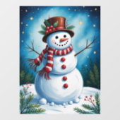 Snowman Window Cloning Fensteraufkleber (Blatt)
