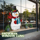 Snowman Window Cloning Fensteraufkleber