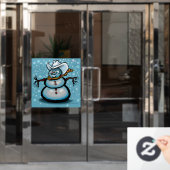 Snowman Window Cloning Fensteraufkleber (Büro Tür)