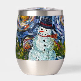 Snowman Wine Tumbler