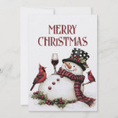 Snowman Wine Winter Weihnachten (Vorderseite)