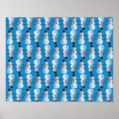 SNOWMAN WINTER BACKGRUNDS WALLPAPERS VORLAGEN TE POSTER (Vorne)