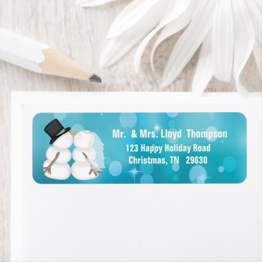 Snowman Winter Bridge and Groom (Insitu)