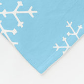 Snowman Winter / Christmas Fleece Blanket (Ecke)