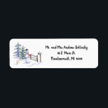 Snowman Winter Christmas Return Address Label<br><div class="desc">Snowman Winter Christmas Return Address Label</div>