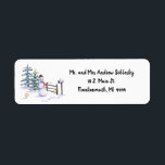 Snowman Winter Christmas Return Address Label<br><div class="desc">Snowman Winter Christmas Return Address Label</div>