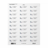 Snowman Winter Christmas Return Address Label (Vorne)