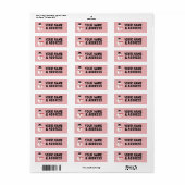 SNOWMAN WINTER CHRISTMAS RÜCKSENDEADRESSEN-AUFKLEB (Vorne)