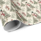 Snowman Winter Dreams Geschenkpapier (Rolleneckpunkt)