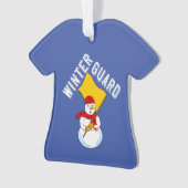 Snowman Winter Guard Metal Ornament (Vorderseite)