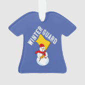 Snowman Winter Guard Metal Ornament (Rückseite)