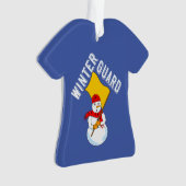 Snowman Winter Guard Metal Ornament (Vorderseite)