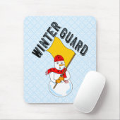 Snowman Winter Guard Mouse Pad Mousepad (Mit Mouse)