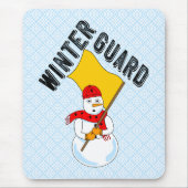 Snowman Winter Guard Mouse Pad Mousepad (Vorne)