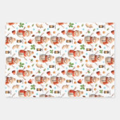 Snowman Winter Holiday - Merry Christmas Geschenkpapier Set (Vorderseite 3)