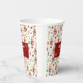 Snowman Winter Holiday - Merry Christmas Pappbecher (Rechts)