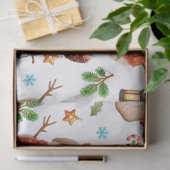 Snowman Winter Holiday - Merry Christmas Seidenpapier (Geschenk)