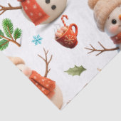 Snowman Winter Holiday - Merry Christmas Seidenpapier (Ausschnitt)