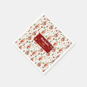 Snowman Winter Holiday - Merry Christmas Serviette (Ecke)