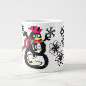 Snowman winter  Jumbo-Tasse (Vorderseite)