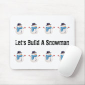 Snowman Winter Mouse Pad Mousepad (Mit Mouse)