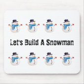 Snowman Winter Mouse Pad Mousepad (Vorne)