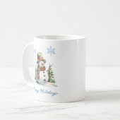 Snowman Winter Mug – Custom Holiday Gift Kaffeetasse (Vorderseite Links)