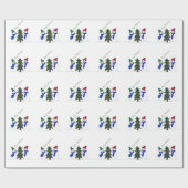 Snowman Winter Scene Geschenkpapier (Flach)