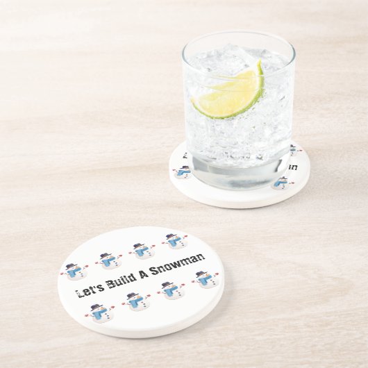Snowman Winter Untersetzer (Seite)