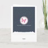 Snowman Winter Wonderland Feiertagskarte (Rückseite)