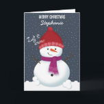 Snowman Winter Wonderland Feiertagskarte<br><div class="desc">Schneemann Winter Wonderland lassen Sie es schnee, lassen Sie es schnee, lassen Sie es schnee. Feiern Sie die Saison mit diesem lustigen und skurrilen Winterthema. Dieses winterliche Design besteht aus einem lustigen, liebevollen Schneemann und zwei fröhlichen Kindern, die in ihren wärmsten Winterschwitzen gekleidet sind. Mit den passenden Accessoires, Geschenken, Gastgeschenke...</div>