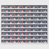 Snowman Winter Wonderland Geschenkpapier (Flach)