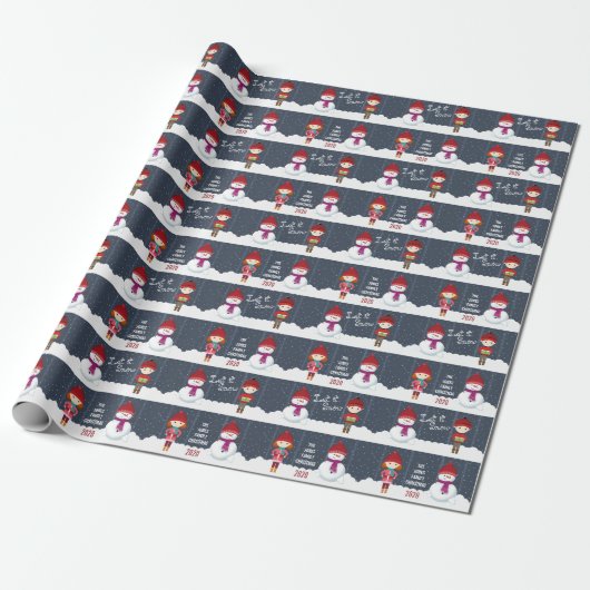 Snowman Winter Wonderland Geschenkpapier (Ungerollt)