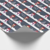 Snowman Winter Wonderland Geschenkpapier (Ecke)