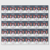 Snowman Winter Wonderland Geschenkpapier (Flach)