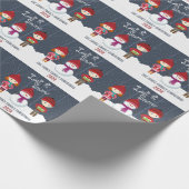 Snowman Winter Wonderland Geschenkpapier (Ecke)