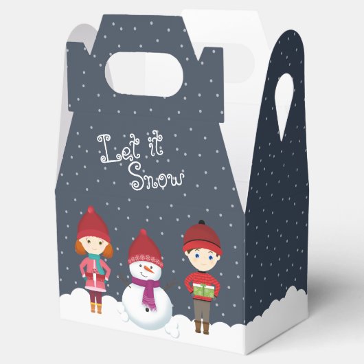 Snowman Winter Wonderland Geschenkschachtel (Geöffnet)