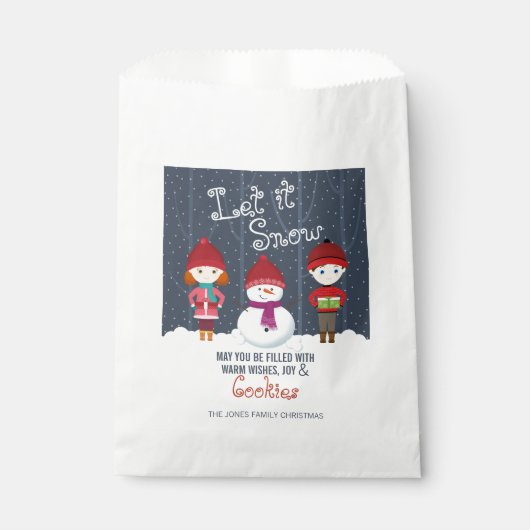 Snowman Winter Wonderland Geschenktütchen (Vorderseite)