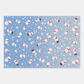 Snowman Winter Wonderland Holiday Geschenkpapier Set (Vorderseite 3)