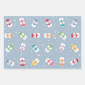 Snowman Winter Wonderland Holiday Geschenkpapier Set (Vorderseite 2)