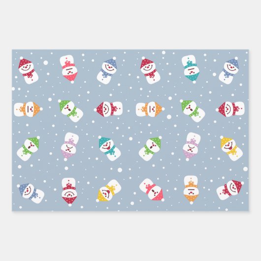 Snowman Winter Wonderland Holiday Geschenkpapier Set (Vorderseite 2)