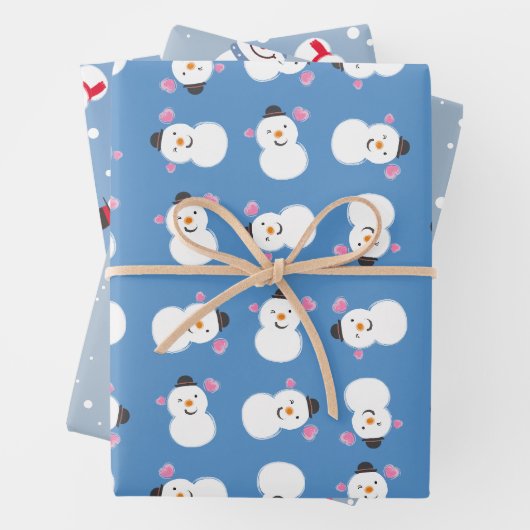 Snowman Winter Wonderland Holiday Geschenkpapier Set (Beispiel)