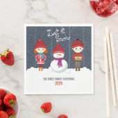 Snowman Winter Wonderland Serviette (Beispiel)