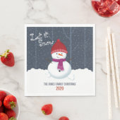 Snowman Winter Wonderland Serviette (Beispiel)