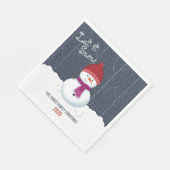 Snowman Winter Wonderland Serviette (Ecke)